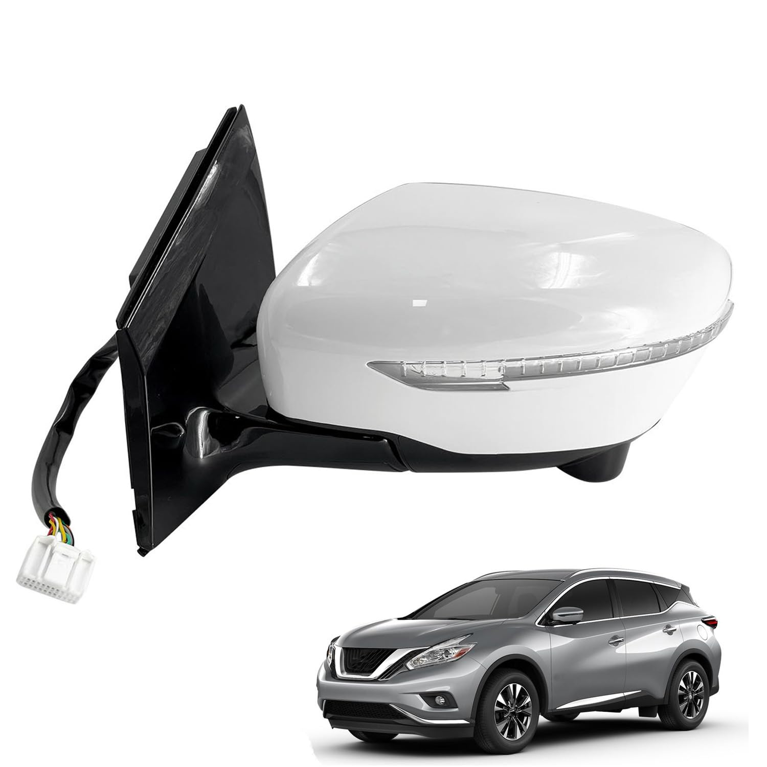 Amazon.com: 13 Pins Left Drive Side Door Mirror Fit for Nissan